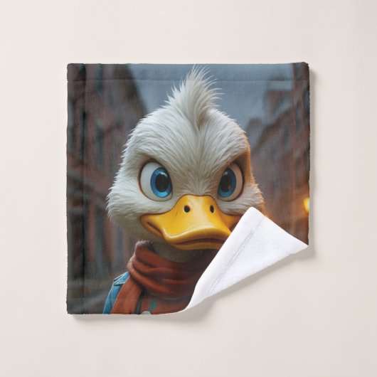 Stijlvolle eend in de stadshanddoek bad handdoek (Wasdoekje)
