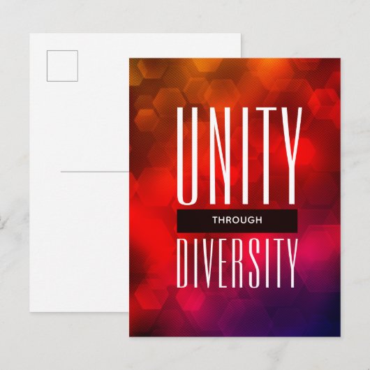 Stijlvolle eenheid door diversiteit briefkaart (Voorkant / Achterkant)