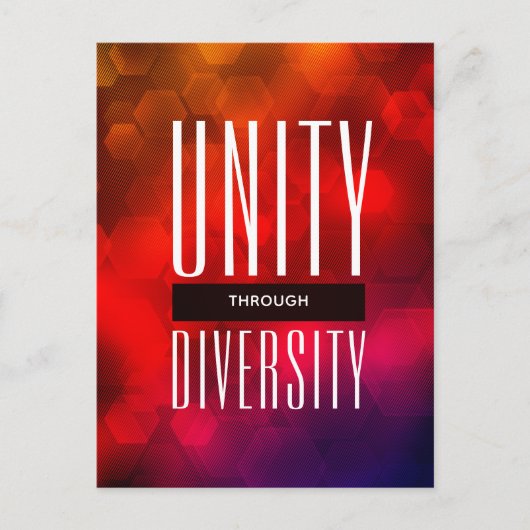 Stijlvolle eenheid door diversiteit briefkaart (Voorkant)