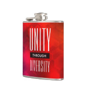 Stijlvolle eenheid door diversiteit heupfles (Links)