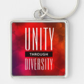 Stijlvolle eenheid door diversiteit sleutelhanger (Voorkant)