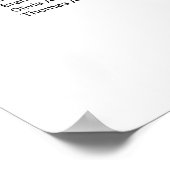 Stijlvolle eenvoudige 16 Tafel Trouwstoel Grafiek Poster (Hoek)