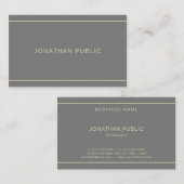 Stijlvolle, eenvoudige design, professionele moder visitekaartje (Voorkant / Achterkant)