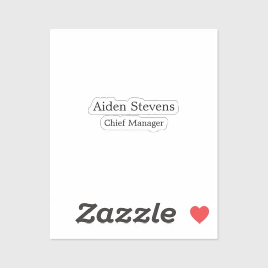 Stijlvolle eenvoudige effen zwart-wit minimalistis sticker (Vel)