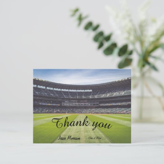Stijlvolle eenvoudige eigenschap Dank u briefkaart (Staand voorkant)