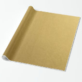 Stijlvolle Eenvoudige Metallic Geïnspireerde Goud Cadeaupapier (Uitgerold)