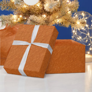 Stijlvolle Eenvoudige Metallic Geïnspireerde Oranj Cadeaupapier