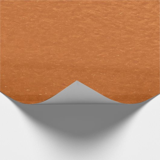 Stijlvolle Eenvoudige Metallic Geïnspireerde Oranj Cadeaupapier (Hoek)