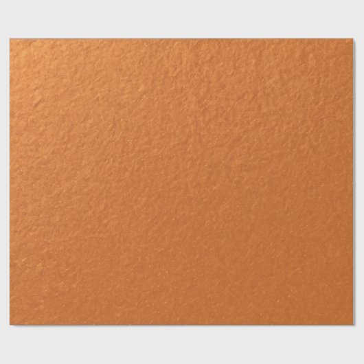 Stijlvolle Eenvoudige Metallic Geïnspireerde Oranj Cadeaupapier (Vlak)