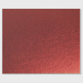 Stijlvolle eenvoudige metallic geïnspireerde rood cadeaupapier (Vlak)
