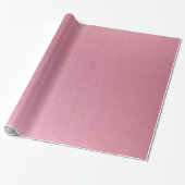 Stijlvolle Eenvoudige Metallic Roze Inspiratie Cadeaupapier (Uitgerold)