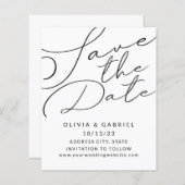 Stijlvolle, eenvoudige minimalistische legante kal (Voorkant / Achterkant)