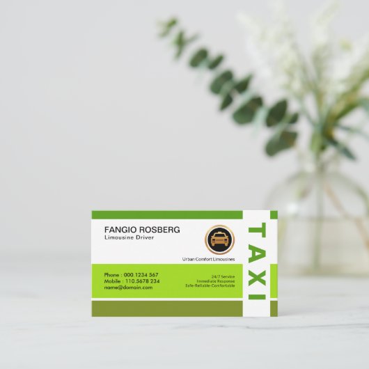 Stijlvolle, eenvoudige, moderne, eenvoudige belast visitekaartje (Staand voorkant)