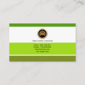 Stijlvolle, eenvoudige, moderne, eenvoudige belast visitekaartje (Achterkant)