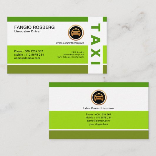 Stijlvolle, eenvoudige, moderne, eenvoudige belast visitekaartje (Voorkant / Achterkant)