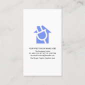 Stijlvolle eenvoudige Power Plug Bulb Motif Electr Visitekaartje (Achterkant)