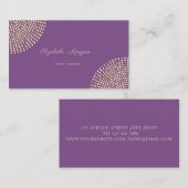 Stijlvolle, eenvoudige professional, Stippen Visitekaartje (Voorkant / Achterkant)