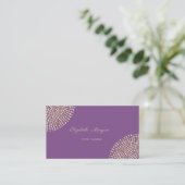 Stijlvolle, eenvoudige professional, Stippen Visitekaartje (Staand voorkant)