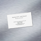 Stijlvolle eenvoudige professionele klasse magnetisch visitekaartje (Voorbeeld)