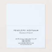 Stijlvolle eenvoudige professionele klasse visitekaartje (Buitenkant ongevouwen)