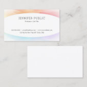 Stijlvolle, eenvoudige Sjabloon voor design — Prof Visitekaartje (Voorkant / Achterkant)