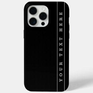 Stijlvolle Eenvoudige Tekst & Dunne Strepen iPhone 15 Pro Max Hoesje