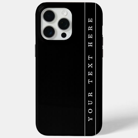 Stijlvolle Eenvoudige Tekst & Dunne Strepen Case-Mate iPhone Case (Achterkant)