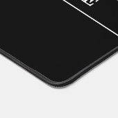 Stijlvolle eenvoudige tekst en dunne strepen bureaumat (Hoek)