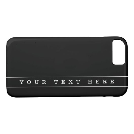 Stijlvolle eenvoudige tekst en dunne strepen Case-Mate iPhone case (Achterkant (Horizontaal))