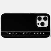 Stijlvolle eenvoudige tekst en dunne strepen Case-Mate iPhone case (Achterkant (horizontaal))