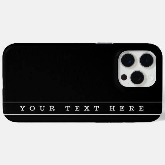 Stijlvolle eenvoudige tekst en dunne strepen Case-Mate iPhone case (Achterkant (horizontaal))