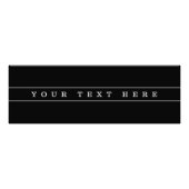 Stijlvolle eenvoudige tekst en dunne strepen foto afdruk (Voorkant)