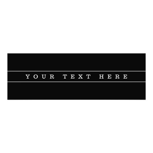 Stijlvolle eenvoudige tekst en dunne strepen foto afdruk (Voorkant)