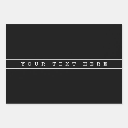 Stijlvolle eenvoudige tekst en dunne strepen inpakpapier vel (Voorkant 2)