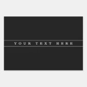 Stijlvolle eenvoudige tekst en dunne strepen inpakpapier vel (Voorkant)