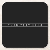 Stijlvolle eenvoudige tekst en dunne strepen kartonnen onderzetters (Voorkant)