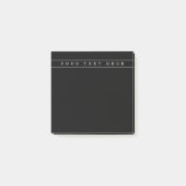 Stijlvolle eenvoudige tekst en dunne strepen post-it® notes (Voorkant)