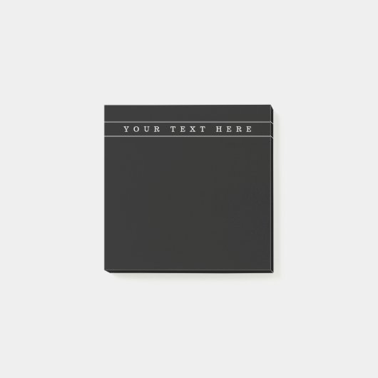 Stijlvolle eenvoudige tekst en dunne strepen post-it® notes (Voorkant)