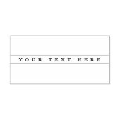 Stijlvolle eenvoudige tekst en dunne strepen rubberstempel (Afrduk)