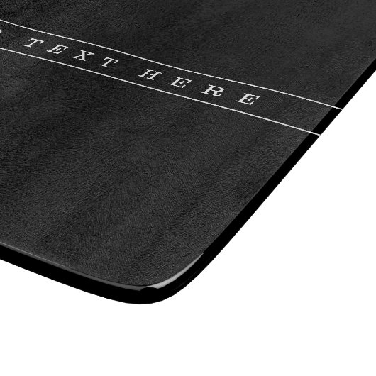 Stijlvolle eenvoudige tekst en dunne strepen snijplank (Hoek)