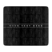 Stijlvolle eenvoudige tekst en dunne strepen snijplank (Voorkant)