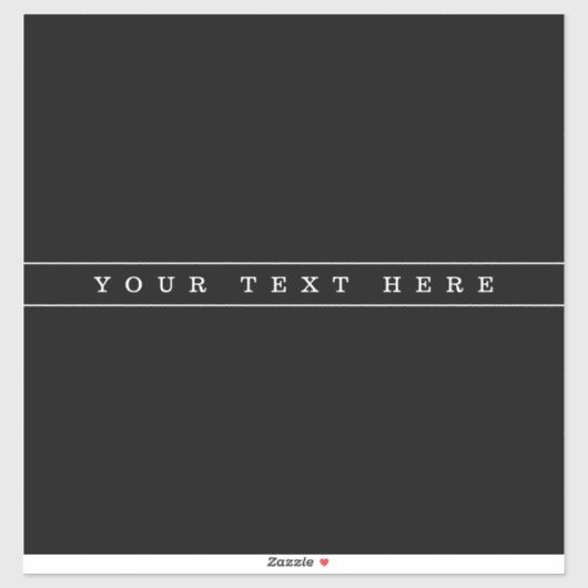 Stijlvolle eenvoudige tekst en dunne strepen sticker (Vel)