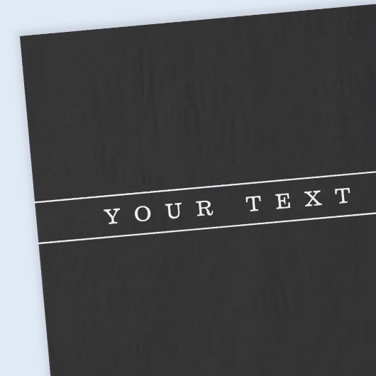 Stijlvolle eenvoudige tekst en dunne strepen tissuepapier