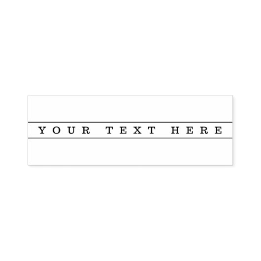 Stijlvolle eenvoudige tekst en dunne strepen  zelfinktende stempel (Design)