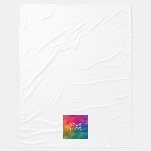 Stijlvolle eenvoudige uw hotel business Logo hier Fleece Deken (Voorkant)