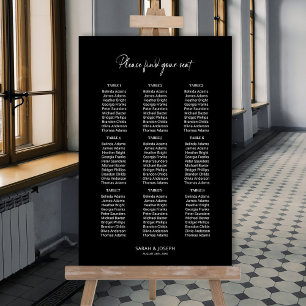 Stijlvolle Eenvoudige Zwarte Tafel Trouw Stoelen P Poster