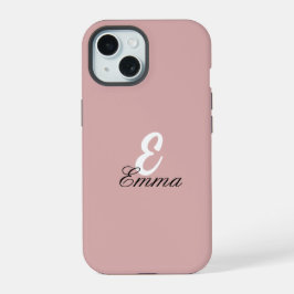 Stijlvolle effen kleur aanpasbare beschermhoes iPhone 15 case