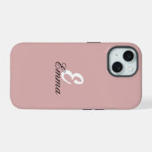 Stijlvolle effen kleur  beschermend Hoesje iPhone 15 Case (Achterkant horizontaal)