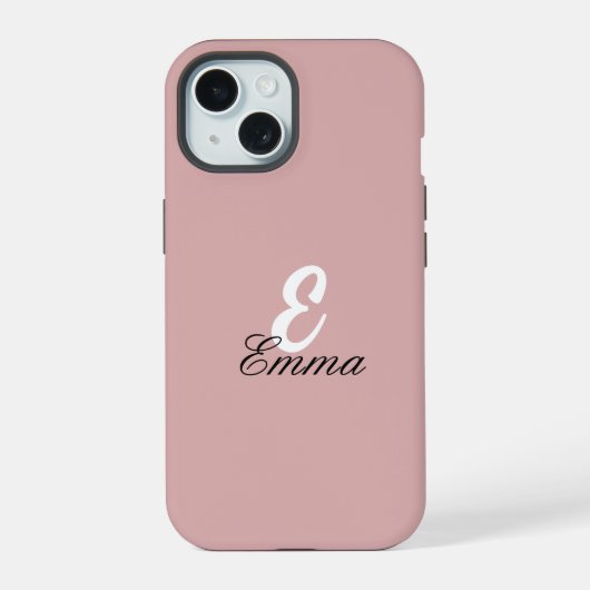 Stijlvolle effen kleur  beschermend Hoesje iPhone 15 Case (Achterkant)