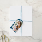 Stijlvolle eindexamenklas 2025 foto afstudeercadea cadeaulabel (Met Touw)